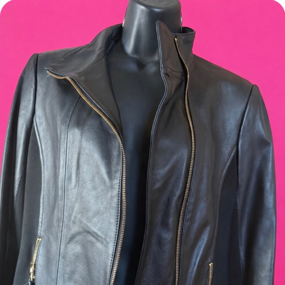 NWT VIA SPIGA Leather Jacket